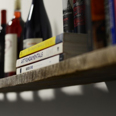 Clever Concepts Wine Label Shelf