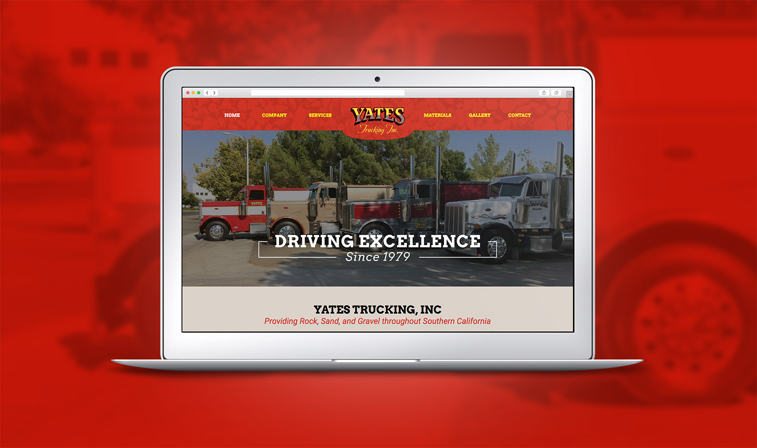 Yates Trucking, Inc Main Portfolio Image